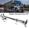 12V24V Ship Car Air Horn Single Tube Gas Horn Car Air Horn Set Auto Trumpets With Wires and Relay For Boat Truck SUV Waterproof Auto Parts Super Loud