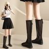 Hollow Long Net Boots Women's Boots Women's Spring and Autumn Summer Boots Thin Single Boots High Tube Medium Tube Martin Boots Breathable Women's Sho