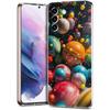 Прозрачный чехол-бампер для телефона Samsung Galaxy S25 S24 S23 S22 S20 S21 FE Ultra S24 S23 S10 S10E Plus 5G с рисунком мультяшной планеты