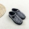 Large size cotton ethnic wind fluff cotton velvet slippers European and American station flat bottom fashion women's shoes