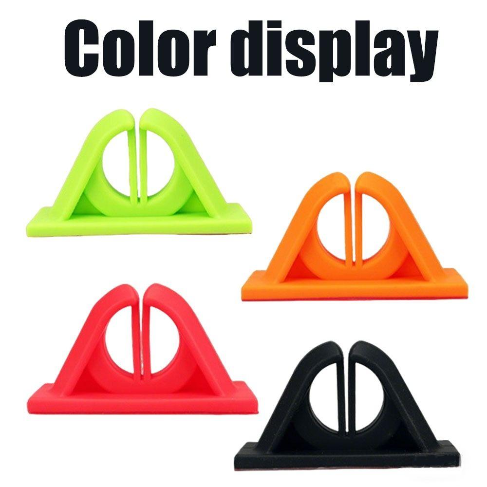 2Pcs Silicone Fishing Rod Display Rack Wall Mounted Rod Storage Clip Fishing Pole Holder Boat