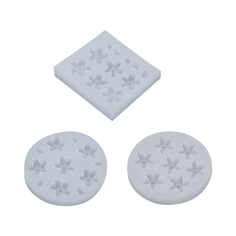 Flower Shape Silicones Cookie Biscuits Molds DIY HandMade Chocolate Cake Decorations Baking Tool Epoxy Resins Molds