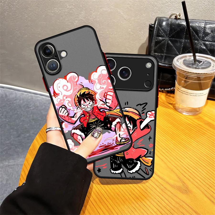 Чехол задняя крышка для телефона Funda для iPhone 17 Pro Max 14 11 16 Plus 12 15 13 Mini 7 8 SE XS XR Air Мультяшный O-One Pieces