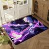 Jujutsu-Kaisens Anime Floor Mat Soft Thickened Absorbent Non-Slip Bedroom Living Room Door Mat Home Decor Flannel Rugs