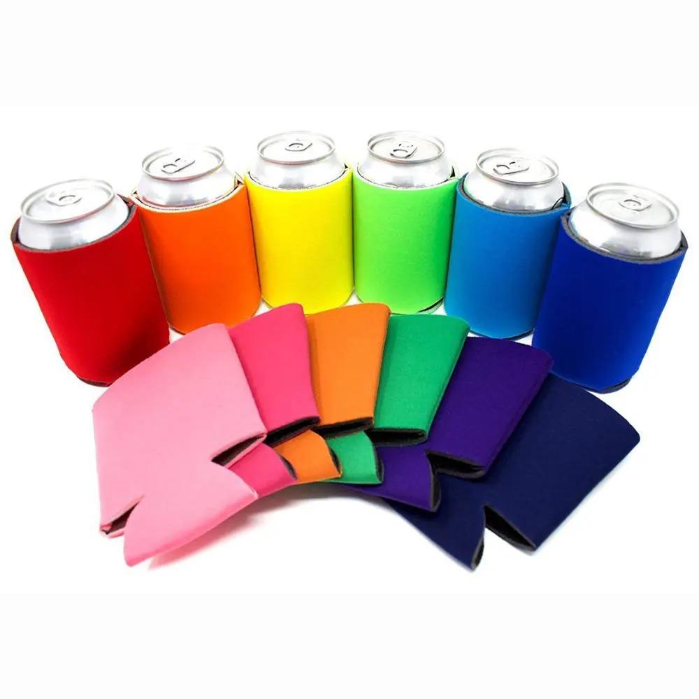 Neoprene Beer Sleeves Elastic Camping Soda Bottele Cover Foldable Cup Cover Party