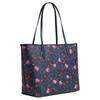 Coach City 33 Logo Cherry Print Snap Closure Coated Canvas Tote Bag Women tote bags Denim-Blue CY691-IMDEI