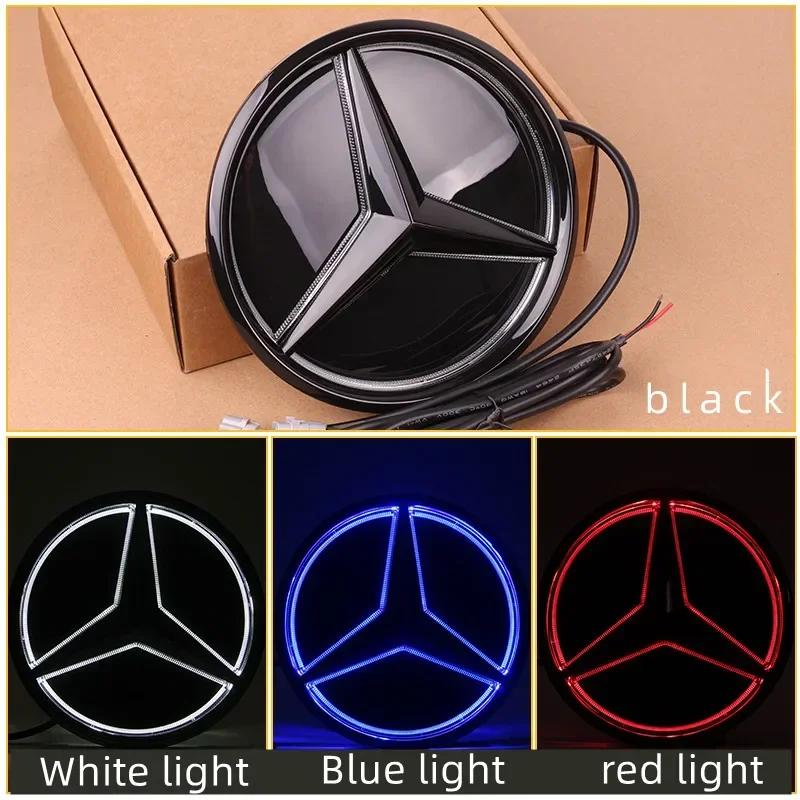 ABSPour Mercedes Benz led emblème lumière avant étoile grillée Logo éclairé blanc bleu rouge badge W204 W205W213W253W166W176 UH4