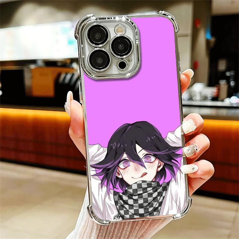 Аниме D-Danganronpa Покрытие Чехол для телефона Для iPhone 16 17 Pro Max Air 16E 14 15 Plus 12 13 Mini Противоударный Чехол с Airbag