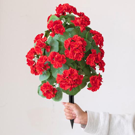 Искусственный цветочный кустарник с шипами, искусственная зелень, куст, дерево с цветами, садовые искусственные цветы, колышек для земли, фермерский дом, наружное украшение для крыльца патио