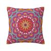 Custom Bohemia Ethnic Mandala Flower Cushion Cover 45x45 Cm Polyester Throw Pillow Case For Sofa Decoration Bedding Pillowcase