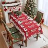 American Tablecloth Christmas Theme Table Cloth Printed Christmas Green Tablecloth Holiday Decorative Tablecloth Manufacturer
