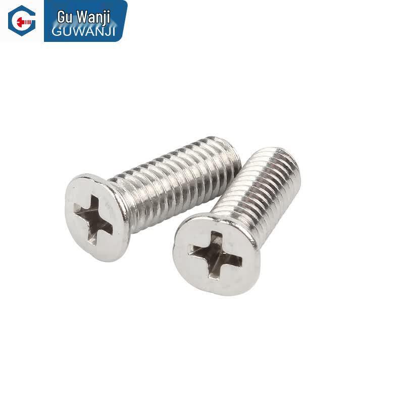 GUWANJI 304 Stainless Steel Cross Recessed Countersunk Head Screws