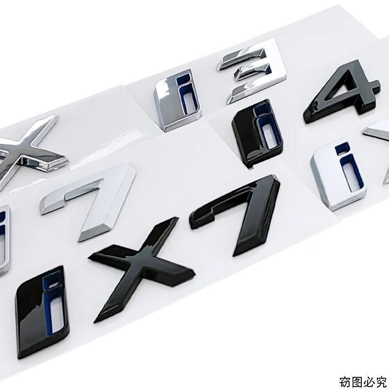 i4 i7 i3 iX iX3 iX4 iX7 new old logo car stickers for BMW new energy i4 i7 i3 iX tail badge black rear boot label trunk logo RR8