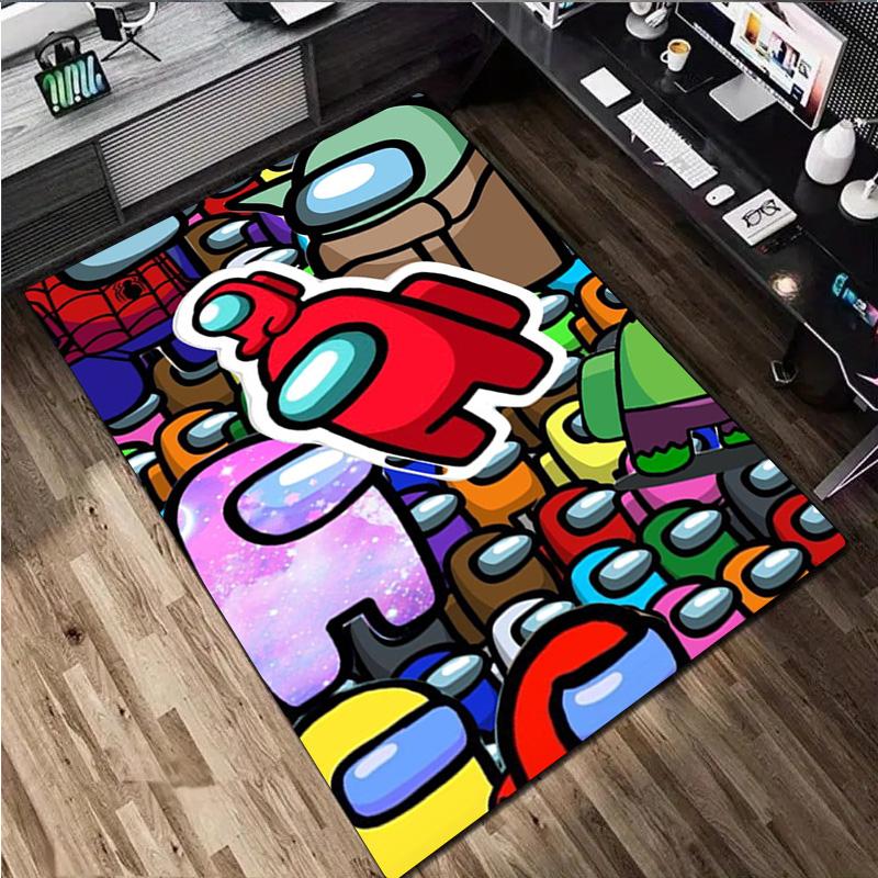 Among us Rug Carpet Office Decorative Carpet For Living Room Bedroom Door Mat Floor Rug Computer Chair Area Rug