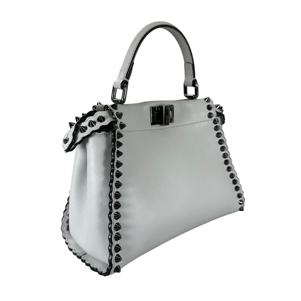 FENDI Pea Curve Handbag blue Women used