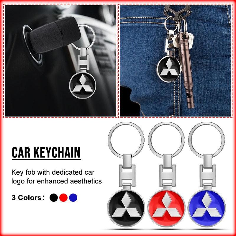 knpc3 Car Key Chain Keyring Pendant Auto Interiors Accessories Emblems For Mitsubishi Pajero Outlander L200 EVO Montero Lancer 9 10 EX