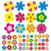 500Pcs/Set Seal Sticker Waterproof Tear-Proof Self-Adhesive Gift Wrap Flower Decals Classroom Reward Gifts Cards Scrapbooking Party
