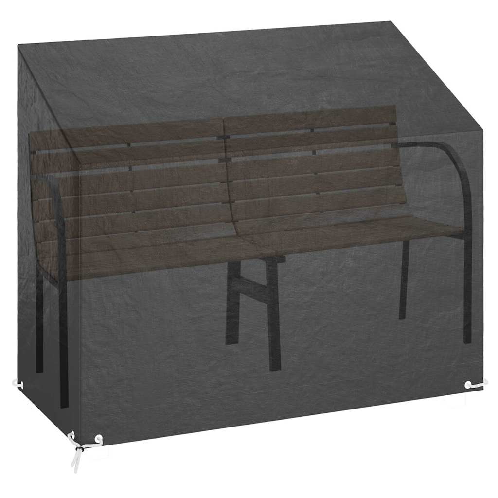 Vidaxl Pokrowce Na Ławki Ogrodowe, 2 Szt, 8 Oczek, 160X70X70/88 Cm, Pe