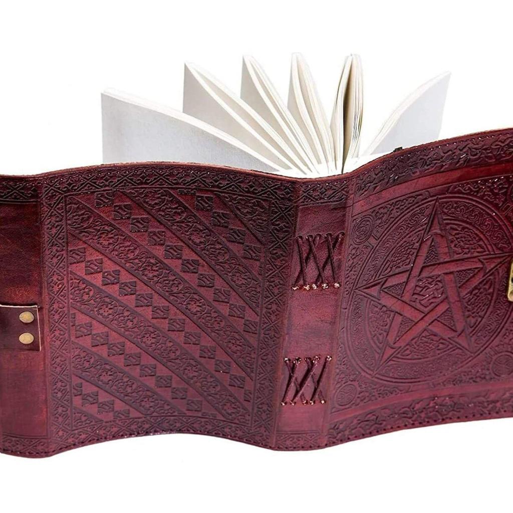 Handmade Leather Diary for Men Women Journal Paper Notebook Diaries Planner. Size 7 X 5 Inch.