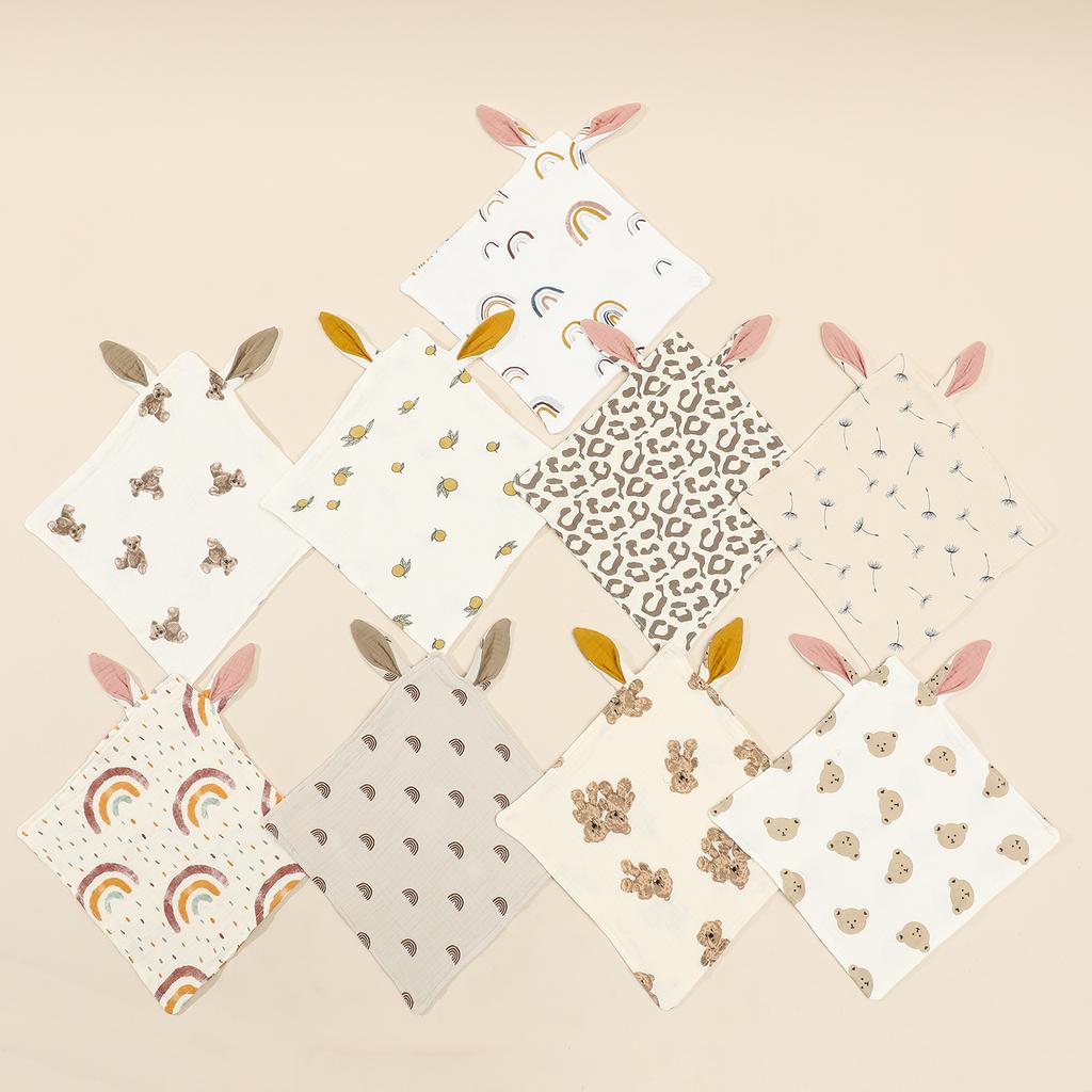 Товары для новорожденных Хлопковое муслиновое одеяло для кукол, мягкое успокаивающее полотенце для младенцев, нагрудники, салфетки для отрыжки для младенцев