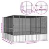 Vidaxl Woliera, Antracytowa, 302,5X324,5X211,5 Cm, Galwanizowana Stal