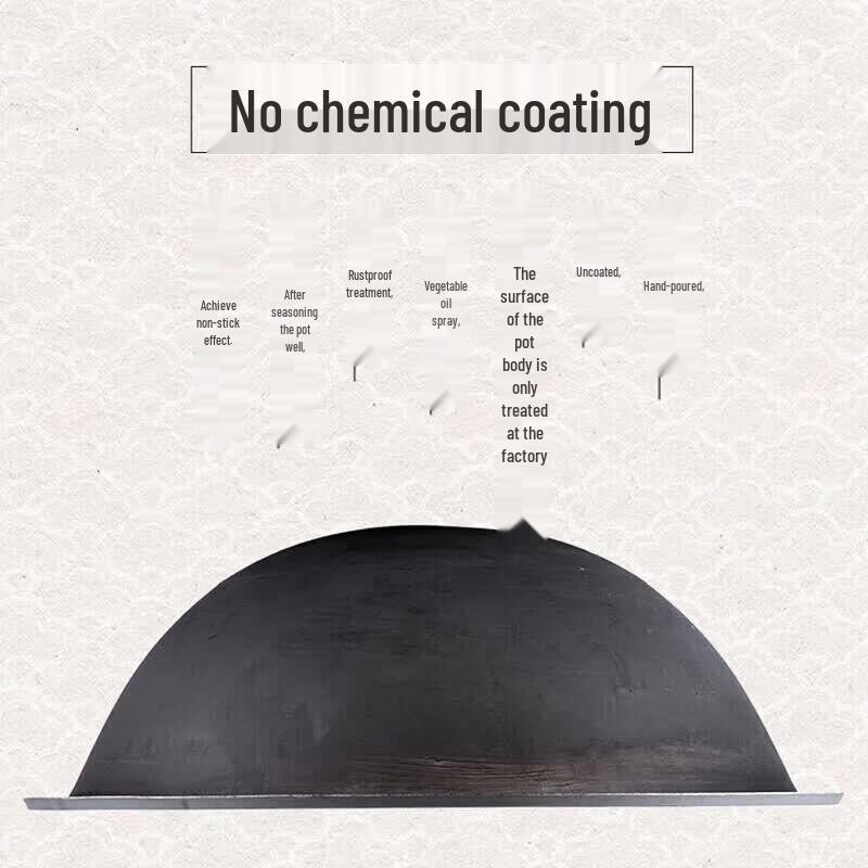 ZLIII Extra-Large Heavy-Duty Cast Iron Wok