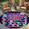 Bubble Bobble Round Area Rug,Carpet Rug for Living Room Bedroom Sofa Playroom Decor,Non-slip Floor Mat41