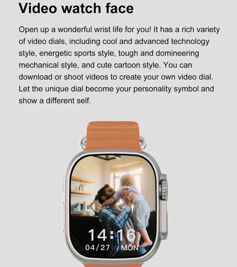 Смарт-часы DT Ultra 3 Экран Amoled 4 ГБ MP3 MP4 плеер Bluetooth Обмен сетью Магазин приложений ChatGPT Умные часы с искусственным интеллектом Мужские спортивные часы