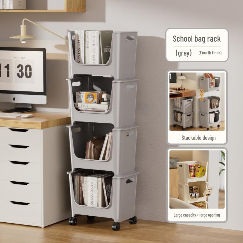 Многоярусные штабелируемые полки для хранения: Органайзер под стол на колесиках для закусок, напитков, игрушек и многого другого