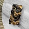 Черный Золотой Художественный Мрамор Для iPhone 12, Mini, 16, X, 17, Plus, 11, Max, 13, XR, 15, Pro, 14, SE, XS, Прозрачный Мягкий Чехол