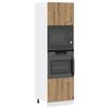 VidaXL Microwave Cabinet "Lyon" Artisan Oak 60 X 57 X 207 Cm Engineered Wood 856129