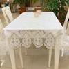 Luxury Lace Tablecloth for Living Room Bedroom Cover Table Party Table Cloth American White Embroider Table Decoration