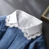 Chiffon Doll Detachable Collar Women Half Shirt White False Collar Woman Fake Collar Shirt Kragen Sahte Yaka Kraagje Nep Dames