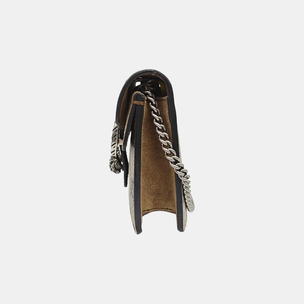 [Б/У] Сумка Gucci Dionysus GG Supreme Super Mini 'Бежевая' - Хорошее состояние #1NKC5EM