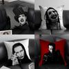 Наволочка M-Marilyn M-Manson Домашняя Подушка для Спинки Стула в Общежитии Короткий Плюш Двусторонний Принт Офисная Подушка для Сна