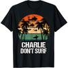 Футболка Charlie Dont Surf Вертолет Пляж Вьетнам Футболка для серфера