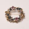 Fashion And Exquisite Brooch Rhinestone Corsage High -End Suit Dress Round Brooch Scarf Buckle