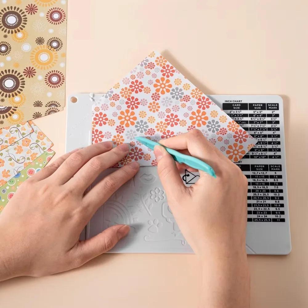 with Paper Cutter Envelope Maker Board Rectangular Origami Tool Paper Trimmer Scoring Board School