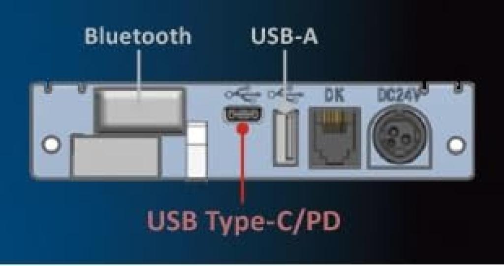 Seiko Instruments Thermal Receipt Printer with Power Supply Bluetooth/USB Type-C (White) RP-F10-W27J1-5+PW-CB