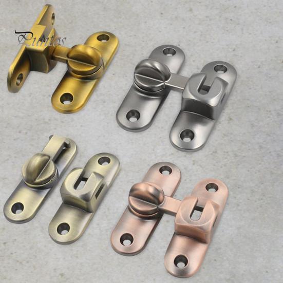 Barn Door Lock 90/180 Degree Flip Sliding Door Latch Punch Free Simple Installation Heavy-Duty Bar Gate Latch Safety Slide Door Lock