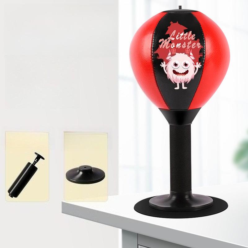 Настольный боксерский скоростной мяч для снятия стресса, с прочной пружиной, ударопрочный и веселое дополнение к вашему рабочему пространству