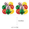 Demon Slayer Birthday Party Decoration Collection Happy Birthday Banner Cake Toppers Latex Balloons For Anime Fans Kids Party Supplies