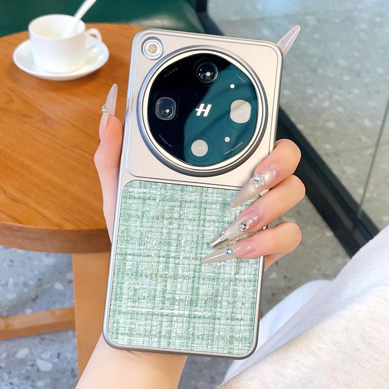 Braided Galvanic Silver Frame Phone Case For Oppo Find X9 Ultra and Oppo Find x9s Pro Slim Hard Camera Lens Protection Cover