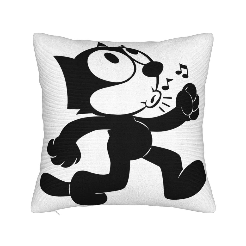 Felix The Cat Laughing Pillowcases Merchandise Soft Cushion Cover Decoration Pillow Case Cover Home Multi Size