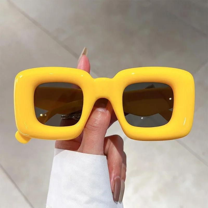 Новые солнцезащитные очки с oversized оправой для женщин, модные, с забавной индивидуальностью, UV400, для улицы, стрит-фото, Очки от солнца Oculos De Sol