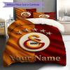 Galatasaray S Custom Name Pattern Bedding,Quilt Set Quilt Cover Pillowcase Home Birthday Gift(1 * duvet cover + 2 * pillowcase, without core)