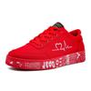 Women Vulcanized Shoes Sneakers Ladies Lace-up Casual Shoes Breathable Canvas Lover Shoes Graffiti Flat Zapatos Hombe