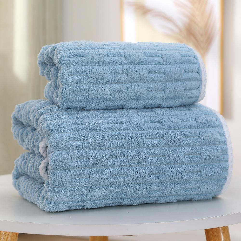 Мягкое полотенце для ванной из ультратонкого волокна, впитывающее и быстросохнущее полотенце, домашнее мягкое утолщенное полотенце для ванной цвета кораллового бархата