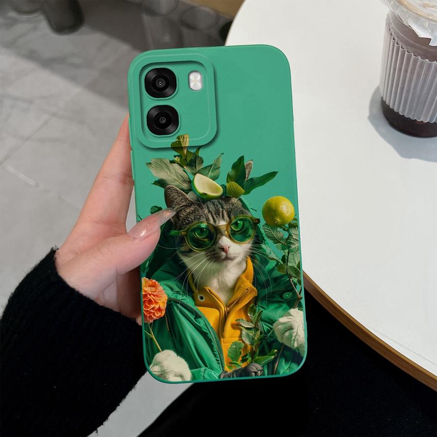 For Oppo A6x A6s Reno 15 15F 15Pro Realme 16Pro Phone Cases Fashion Astronaut Shell Lightweight Liquid Silicone Premium Anti Slip Lens Protector Cover