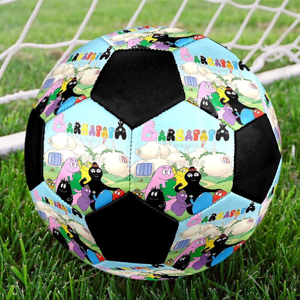 Barbapapa Theme Size 5 Soccer Ball, Suitable for Both Indoor and Outdoor Matches, a Gift Suitable for Everyone.